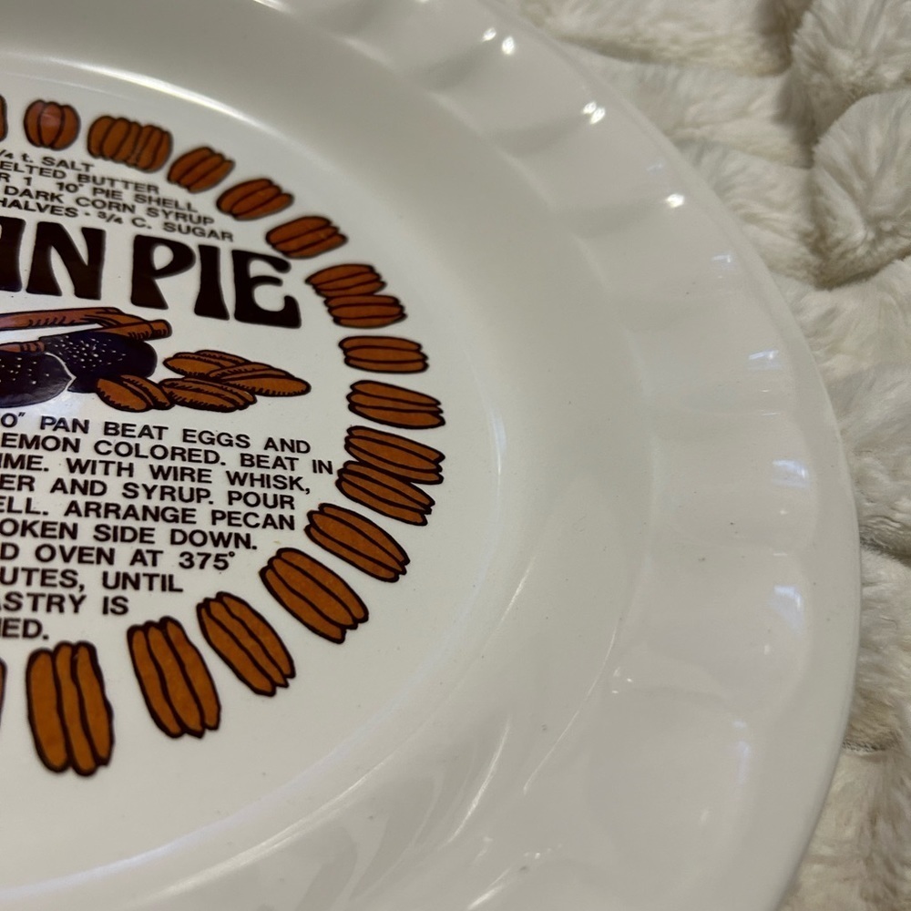 Pecan Pie Recipe Plate - Picture 3 of 6